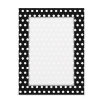 Black and White Polka Dot Pattern. Spotty. Post Cards