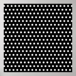 Black and White Polka Dot Pattern. Spotty. Posters