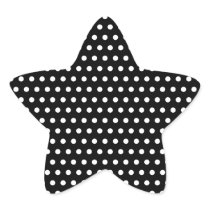 Black and White Polka Dot Pattern. Spotty. Stickers