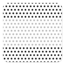 Black and White Polka Dot Pattern. Spotty. Square Stickers