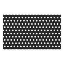 Black and White Polka Dot Pattern. Spotty. Rectangle Sticker