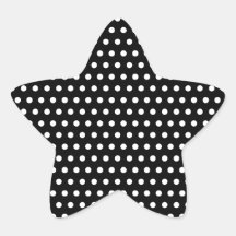 Black and White Polka Dot Pattern. Spotty. Stickers