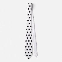 Black and White Polka Dot Pattern. Spotty. Neckwear