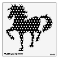 Black and White Polka Dot Pattern. Spotty. Room Sticker