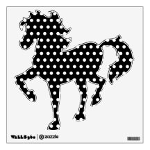 Black and White Polka Dot Pattern. Spotty. Room Sticker