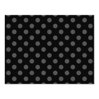 Black and White Polka Dot RSVP