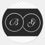 Black and white Polka Dot Stickers