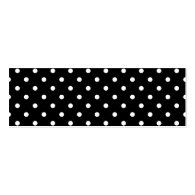 Black and white polka dots blank business cards. A Business Card Templates