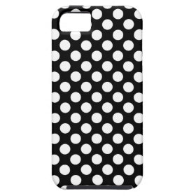 Black and White Polka Dots Case iPhone 5 Cases