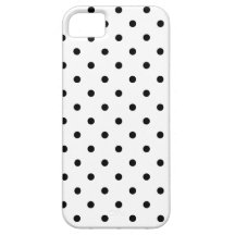 Black and White Polka Dots iPhone 5 Case