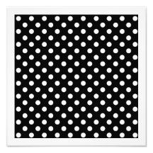 Black and White Polka Dots Photographic Print