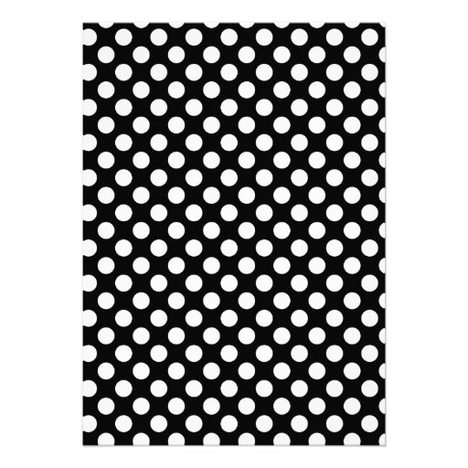 Black and White Polka Dots; Snow Ski Announcement