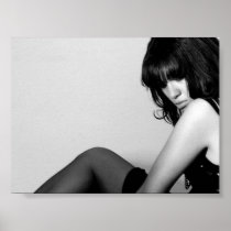 black and white print