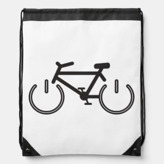 Black and White Power Bike Backpacks
