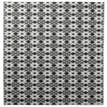 black and white napkins