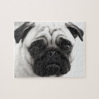 Black and White Pug Puzzle