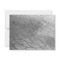 Black and White RainDrops Invitations