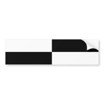 Black and White Rectangles bumper stickers