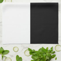 Black and White Rectangles kitchen towels