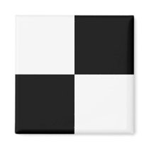 Black and White Rectangles magnets