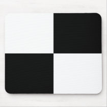 Black and White Rectangles mousepads