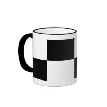 Black and White Rectangles mugs