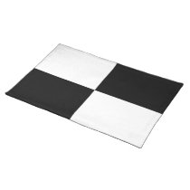 Black and White Rectangles placemats