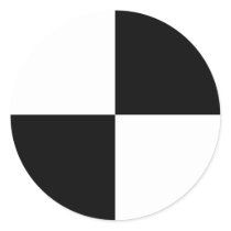 Black and White Rectangles stickers