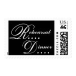 Black and White Rehearsal Dinner Stamp