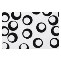 Black and White Retro Circles Pattern. Custom Flyer