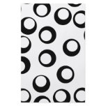 Black and White Retro Circles Pattern. Flyer
