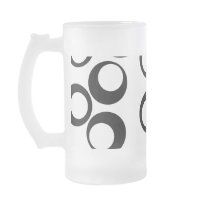 Black and White Retro Circles Pattern. Coffee Mugs