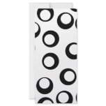 Black and White Retro Circles Pattern. Rack Card Template