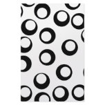 Black and White Retro Circles Pattern. Stationery Design