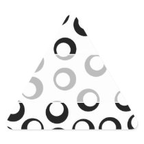 Black and White Retro Circles Pattern. Stickers