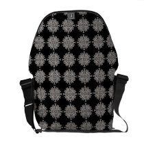 Black and White Rickshaw Messenger Bag
