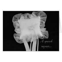 Black and White Ring Bearer Special Request Card