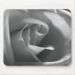 Black-and-White-Rose Mouse Mats