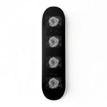 Black and White Rose. Custom Skateboard