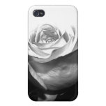 Black and White Rose Speck Case Cover For iPhone 4