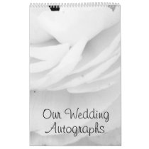 Black and White Rose wedding Calendars