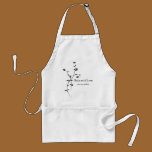 Black and White Roses Wedding Apron aprons