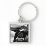 Black and White Saddle Keychains