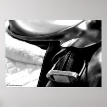 Black and White Saddle Print