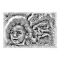 black and white santa posters by dropee1 black and white santa posters