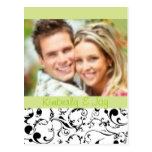 Black and White Save the Date photo postcards