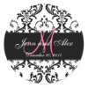 Black and White Save the Date Stickers