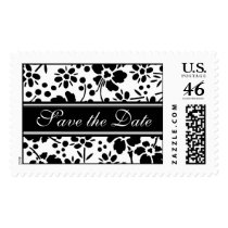 Black and White Save the Date Wedding Stamps