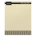 Black and White Scallops -Bottom letterhead