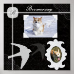 Black-and-white Scrapbook Page posters